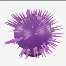 Sea Urchin low-poly 3D model (16,492 tris)