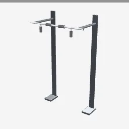 Pull Up Bar low-poly 3D model (1,628 tris)