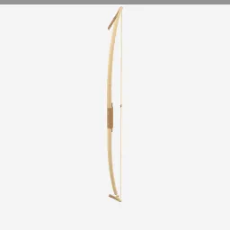 Horse Recurve Bow low-poly 3D model (3,040 tris)