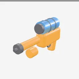 Water Gun low-poly 3D model (3,124 tris)