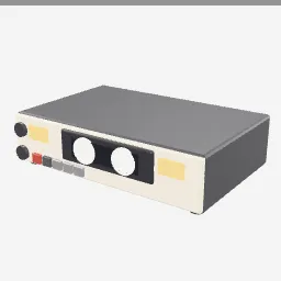 Cassette Deck low-poly 3D model (2,052 tris)