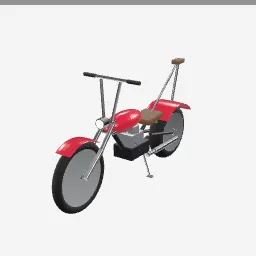 Chopper Motorcycle low-poly 3D model (12,164 tris)