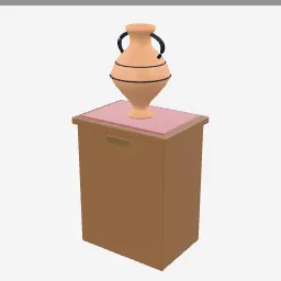 Amphora Vase low-poly 3D model (6,064 tris)