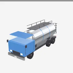 Tank Truck low-poly 3D model (17,248 tris)
