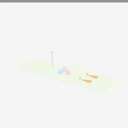 Spring Table Runner low-poly 3D model (7,232 tris)