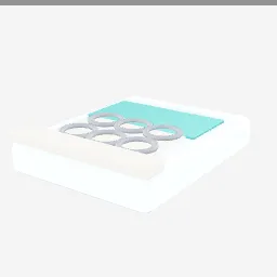 Orthodontic Elastics low-poly 3D model (5,888 tris)