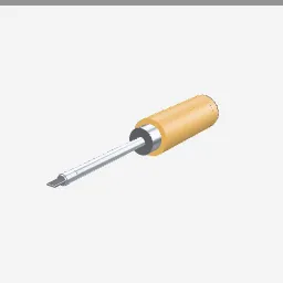 Screwdriver low-poly 3D model (1,000 tris)