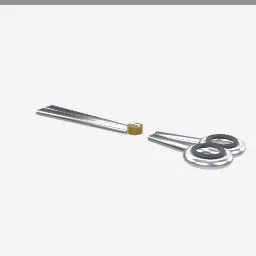 Salon Scissors low-poly 3D model (3,304 tris)