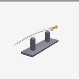 Talwar low-poly 3D model (2,412 tris)