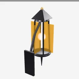 Porch Lantern low-poly 3D model (7,184 tris)