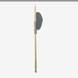 Bardiche low-poly 3D model (1,676 tris)