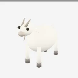 Goat low-poly 3D model (4,800 tris)