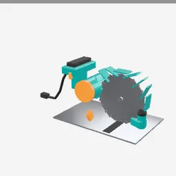 Circular Saw low-poly 3D model (6,484 tris)