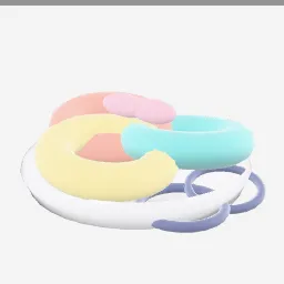 Hair Ties low-poly 3D model (4,402 tris)
