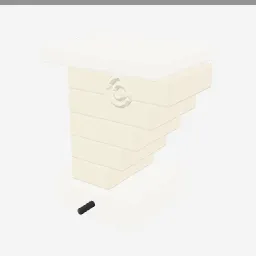 Corbel low-poly 3D model (1,540 tris)