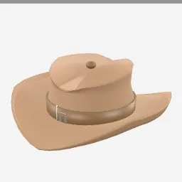 Cowboy Hat low-poly 3D model (3,328 tris)