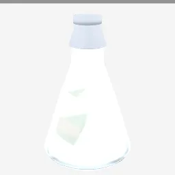Erlenmeyer Flask low-poly 3D model (3,400 tris)