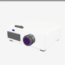 Video Projector low-poly 3D model (2,248 tris)