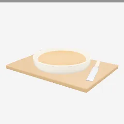 Pie Dish low-poly 3D model (6,264 tris)