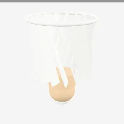 Shuttlecock low-poly 3D model (4,268 tris)