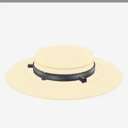 Panama Hat low-poly 3D model (4,600 tris)