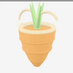 Carrot Bag low-poly 3D model (3,064 tris)