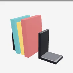 Bookend Pair low-poly 3D model (1,296 tris)