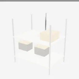 Under Sink Organizer low-poly 3D model (3,228 tris)