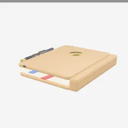 Journal low-poly 3D model (2,788 tris)