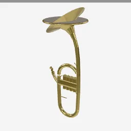 Tuba low-poly 3D model (6,668 tris)