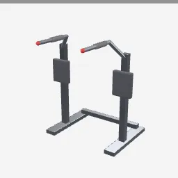 Dip Station low-poly 3D model (2,748 tris)
