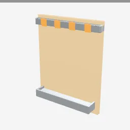 Garden Tool Rack low-poly 3D model (1,420 tris)