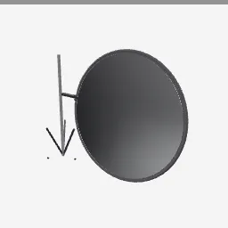 Reflector Disc low-poly 3D model (2,760 tris)