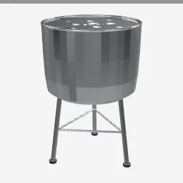 Steel Drum low-poly 3D model (5,836 tris)