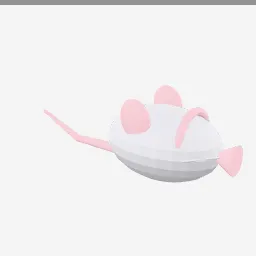 Cat Toy Mouse low-poly 3D model (2,684 tris)