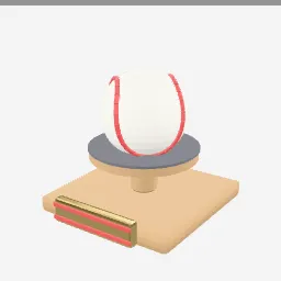 Baseball Ball low-poly 3D model (3,484 tris)