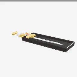 Kanzashi Hairpin low-poly 3D model (8,892 tris)