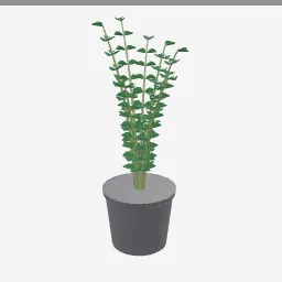 Zz Plant low-poly 3D model (28,812 tris)