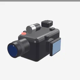 Camcorder low-poly 3D model (2,064 tris)