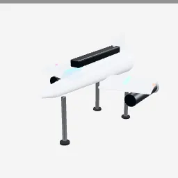 Starship Model low-poly 3D model (7,232 tris)