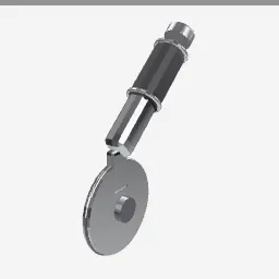 Pizza Cutter low-poly 3D model (3,348 tris)
