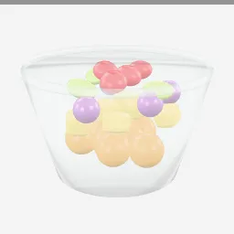 Fruit Salad low-poly 3D model (10,520 tris)