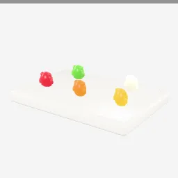 Gummy Bears low-poly 3D model (20,940 tris)