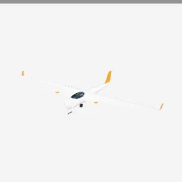 Sailplane Glider low-poly 3D model (3,992 tris)