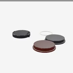 Lens Caps low-poly 3D model (5,372 tris)