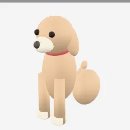 Barn Dog low-poly 3D model (6,828 tris)