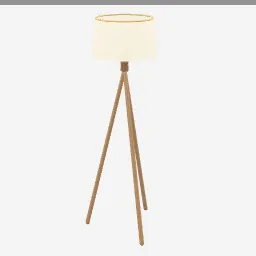 Tripod Floor Lamp low-poly 3D model (8,936 tris)