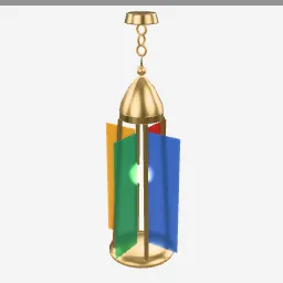 Moroccan Lantern low-poly 3D model (9,332 tris)