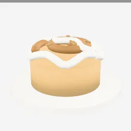 Cinnamon Roll low-poly 3D model (4,600 tris)