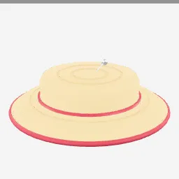 Straw Hat low-poly 3D model (5,020 tris)